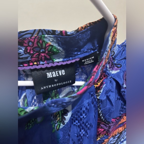 Maeve Jessamine Mock Neck Prairie Cottagecore Floral Maxi Dress NWOT - Picture 11 of 14